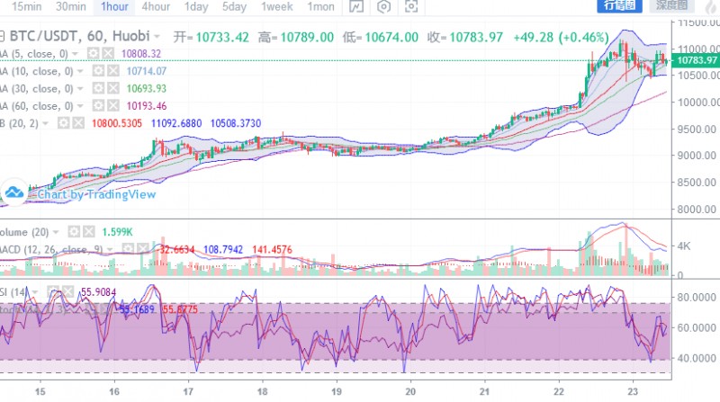 午间点评:BCH一直独秀保持上攻,BTC走势疲软